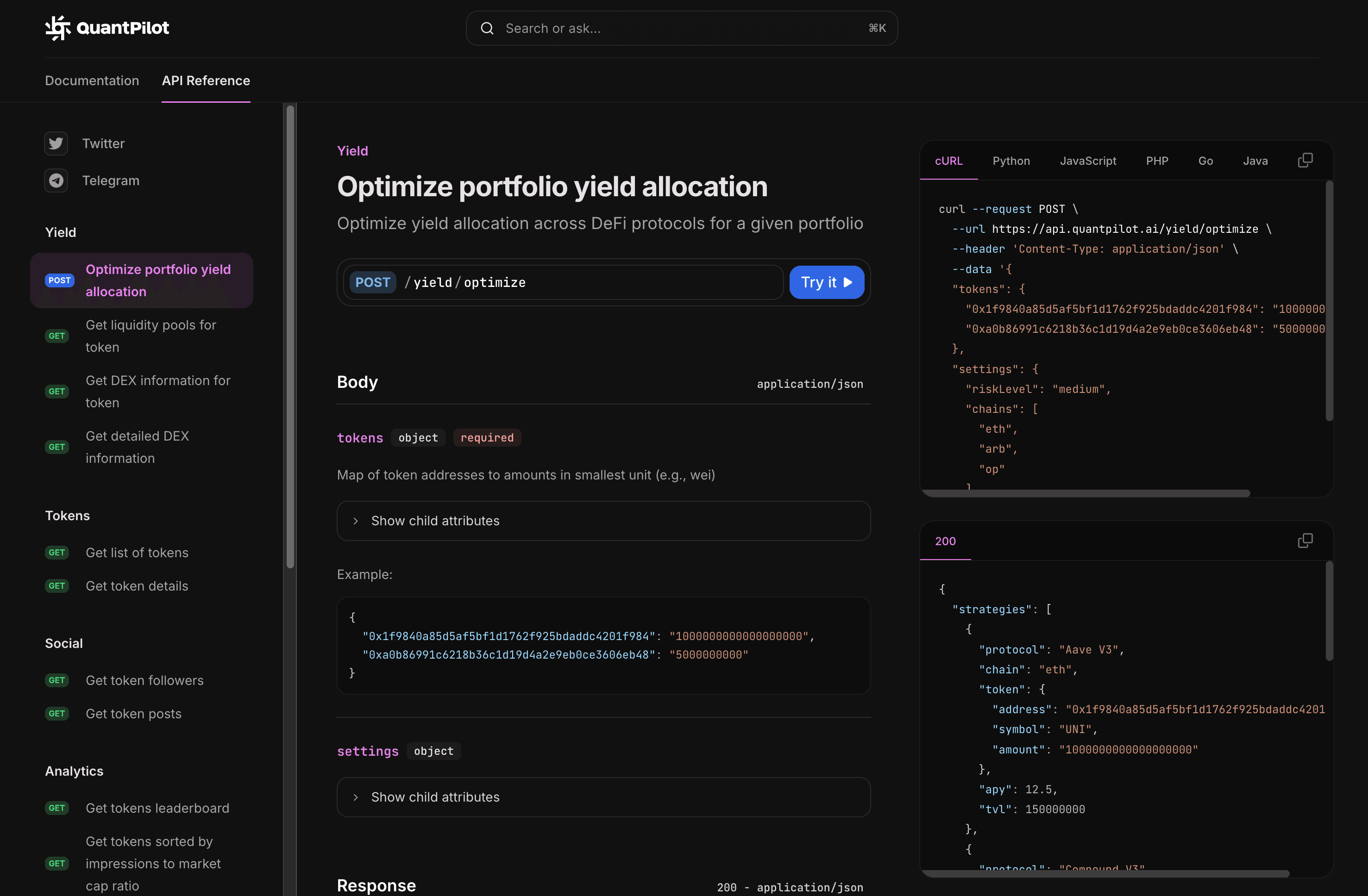 api and sdk mockup